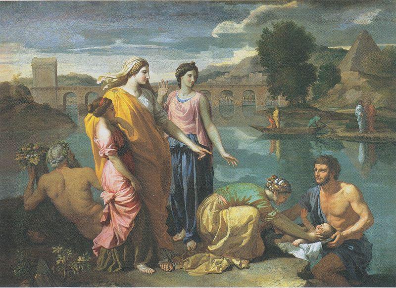 Nicolas Poussin The Finding of Moses oil painting image